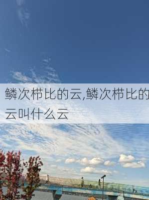 鳞次栉比的云,鳞次栉比的云叫什么云