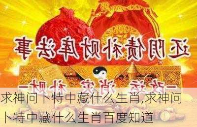 求神问卜特中藏什么生肖,求神问卜特中藏什么生肖百度知道