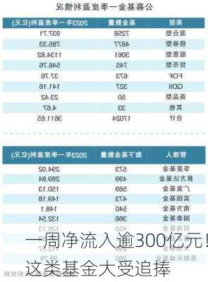 一周净流入逾300亿元！这类基金大受追捧