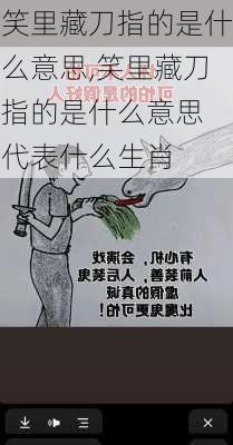 笑里藏刀指的是什么意思,笑里藏刀指的是什么意思 代表什么生肖