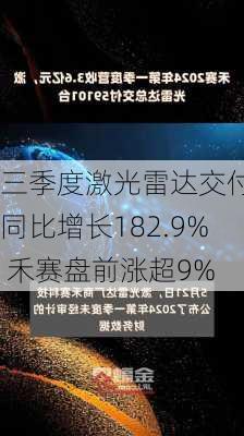 三季度激光雷达交付量同比增长182.9% 禾赛盘前涨超9%