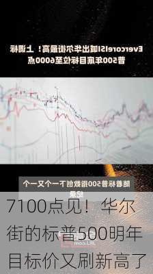 7100点见！华尔街的标普500明年目标价又刷新高了