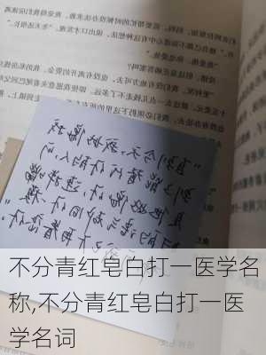 不分青红皂白打一医学名称,不分青红皂白打一医学名词