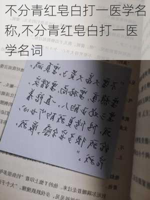 不分青红皂白打一医学名称,不分青红皂白打一医学名词