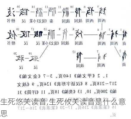 生死悠关读音,生死攸关读音是什么意思