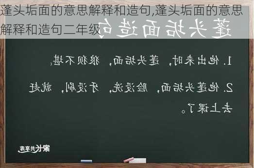 蓬头垢面的意思解释和造句,蓬头垢面的意思解释和造句二年级