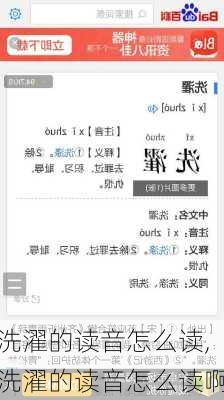 洗濯的读音怎么读,洗濯的读音怎么读啊
